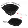 Foldable Silicone Washbasin For Facial Ice Application, Built-In Ice Tray With Ice Mold, Easy To Store And Carry, Suitable For Family, Travel And Party Use (Green) view 2