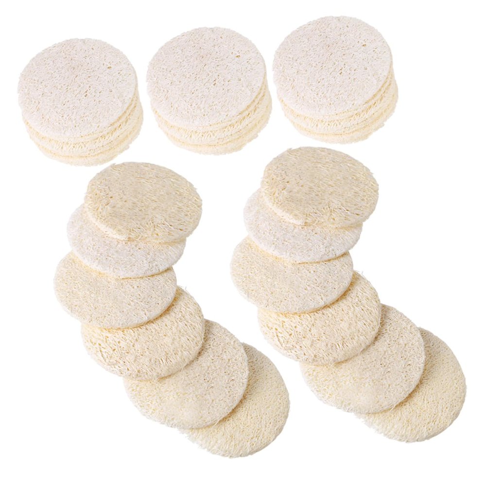 Beavorty 40pcs Natural Loofah Oil Absorbing Sheets for Face Cleaning Tissues for Oily Skin Makeup Removal and Oil Control