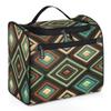 Adornori Geometric Shapes Travel Toiletry Bag for Men and Women, Large Hanging Makeup Bag Organizer Toiletries Bag for Travel, Mid Century Modern Cosmetic Bag with Handle view 1