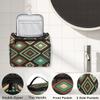 Adornori Geometric Shapes Travel Toiletry Bag for Men and Women, Large Hanging Makeup Bag Organizer Toiletries Bag for Travel, Mid Century Modern Cosmetic Bag with Handle view 3