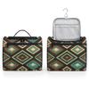 Adornori Geometric Shapes Travel Toiletry Bag for Men and Women, Large Hanging Makeup Bag Organizer Toiletries Bag for Travel, Mid Century Modern Cosmetic Bag with Handle view 4
