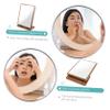ABOOFAN Adjustable Makeup Vanity Mirror Swivel Base 360-Degree Rotation Table Mirror for Bedroom and Bathroom Wooden Stand Aesthetic Desk Decor view 4
