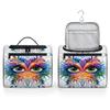 Adornori Mardi Gras Travel Toiletry Bag for Men and Women, Large Hanging Makeup Bag Organizer Toiletries Bag for Travel, Festival Masquerade Party Cosmetic Bag with Handle view 4