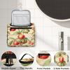 Adornori Apples Fruits Travel Toiletry Bag for Men and Women, Large Hanging Makeup Bag Organizer Toiletries Bag for Travel, Apples Leaves Cosmetic Bag with Handle view 3
