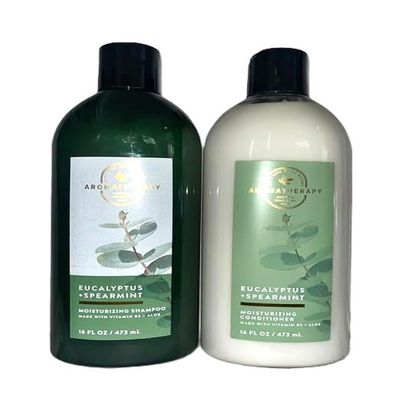 Bath & Body Aromatherapy Eucalyptus Spearmint 2 Pack Moisturizing 16 FL OZ Shampoo and 16 FL OZ Conditioner Gift Set