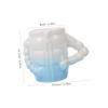 Beavorty Men Ceramic Shaving Bowl Quick Foaming Shave Cup for Household Use and Stylish Design and Comfortable for Daily Shaving for Father Day view 2