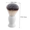 Beaupretty 2pcs Barber Brush for Men Beard Brush Shaving Accessories Cleaning Tool Lightweight Portable Efficient view 2