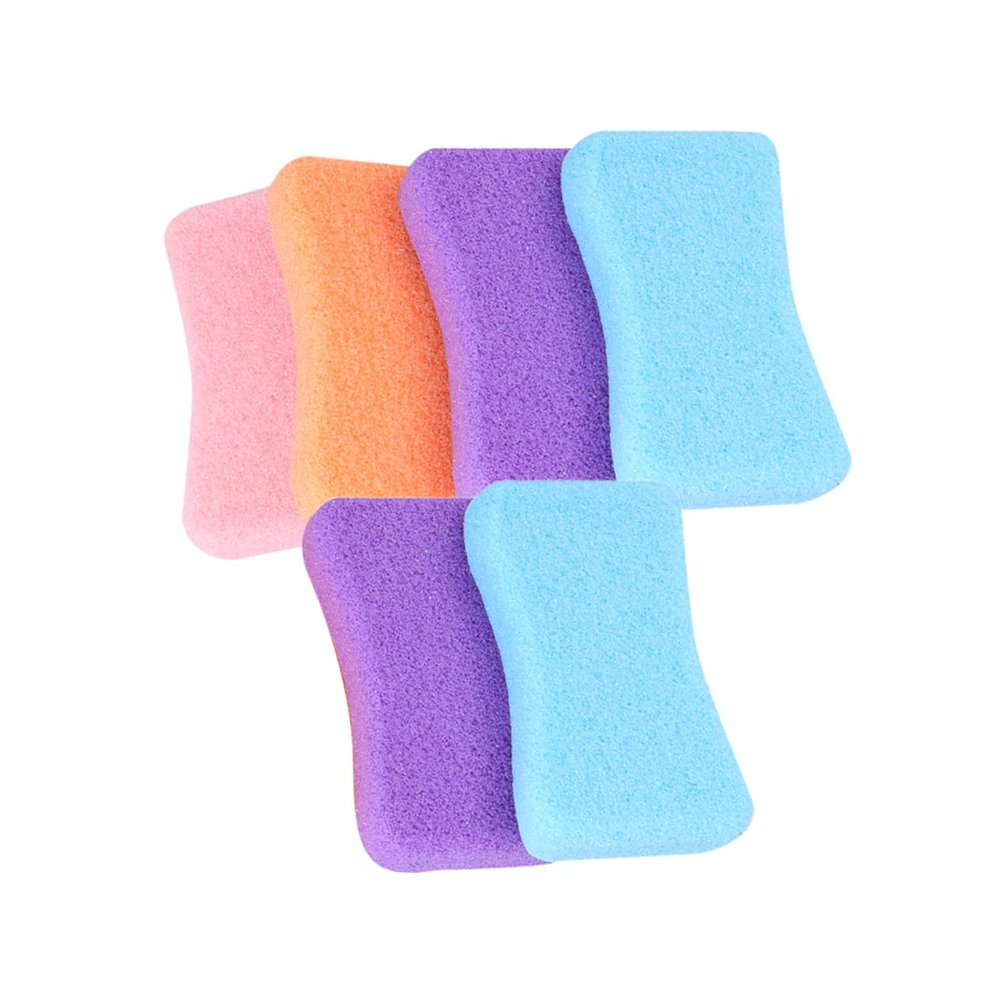 BIUDECO 6 Pcs Exfoliating Rubbing Stone for Dead Skin Removal Home Foot Care Tool PU Material Random Color for Smooth Skin and Enhanced Circulation Random Color