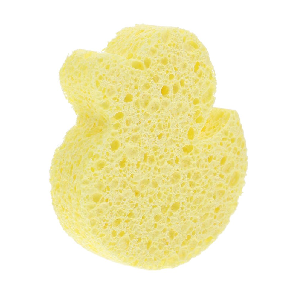 Beaupretty Cartoon Shower Sponge Pad Soft Absorbent Bathing Sponge for Fun Yellow for Skin Care and Bath Enjoyment