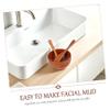 Anneome 3-Piece Wooden Facial Mask Mixing Bowl Set Spa Tools with Applicator Spoon Spatula for DIY Skincare and Mud Mask Preparation view 3