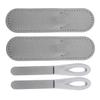 Beaupretty 2sets Portable Double Sided Nail File Professional Nail Tools Fingernail File Pu Case Shaper for Thick for Natural view 1