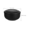 INOOMP Stainless Steel Shaving Bowl for Men Shaving Soap Dish Lid Shave Brush Holder Retro Design Bathroom Accessory view 2