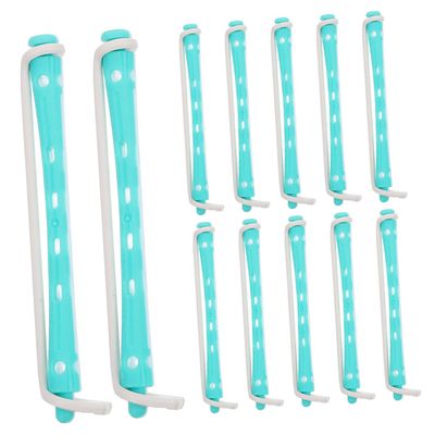 DEARMAMY 24-Pack Flexible Hair Perm Rods for Curling Dual Color Cold Rollers for Women for Short Hair Styling
