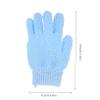 Beaupretty Double-Sided Exfoliating Gloves 3 Pairs Heavy Duty Bath Mitts Dead Skin Removal Body Scrubber for Men and Women view 2