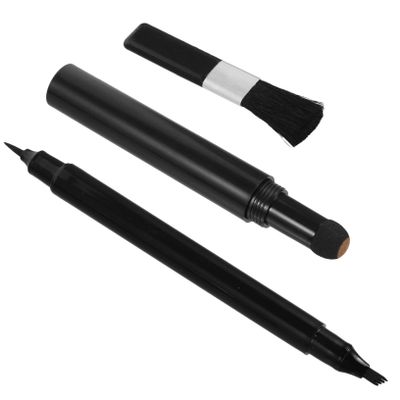 ERINGOGO Beard Filling Pen Kit with Brush  Dual-Ended Beard Pencil Filler for Men Waterproof 1 Set for Grooming and Shaping Facial Hair