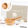 OFFIGAM 1Set DIY Mask Mixing Bowl Set Skincare Tool Kit with Bowl Spatula Brush for Home Use Professional Beauty Salons Elegant Choice view 4