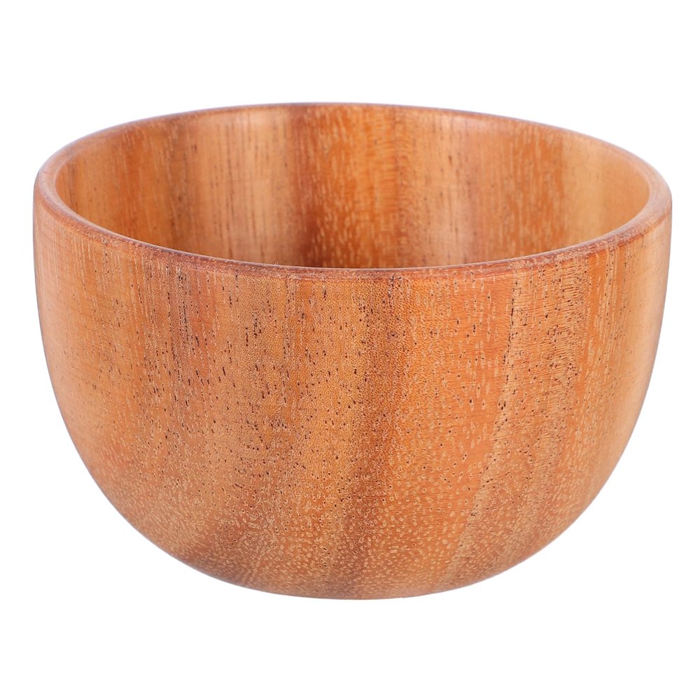 HIAKDOFT Wooden Shaving Bowl for Men Reusable Dish for Smooth Shave Portable Beard Care Tool for Bathroom Travel Stylish Wooden Soap Holder