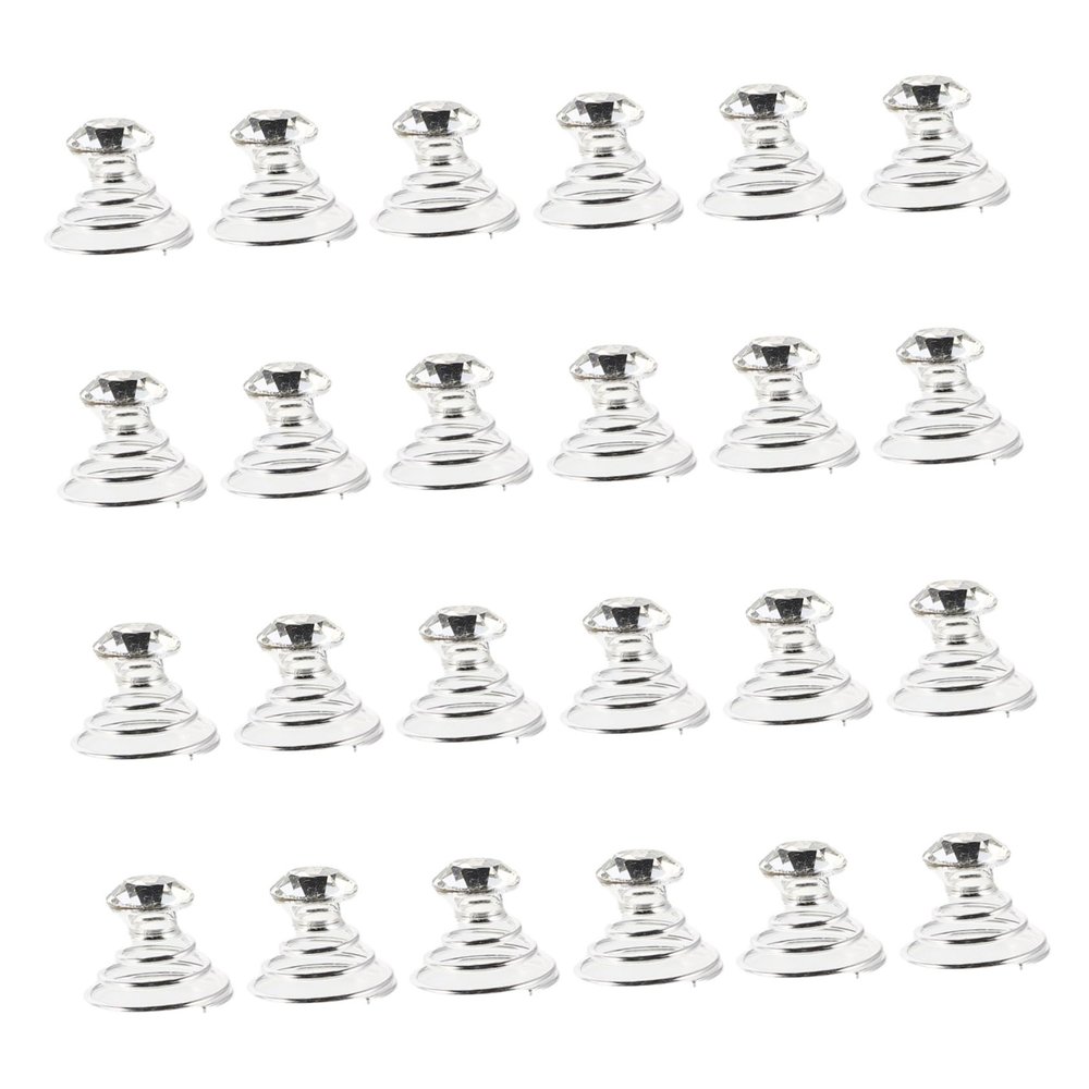 LIFKOME 24pcs Rhinestone Spiral Hairpins Elegant Decorative Hair Clips for Women Bridesmaids and Flower Versatile Accessories for Weddings Proms and Special Events