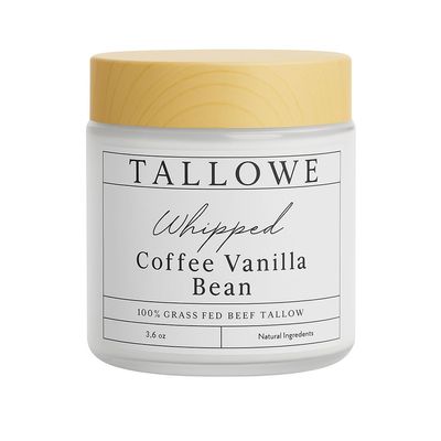 100% Grass Fed/Finished Beef Tallow Whipped Coffee Vanilla Bean Body Cream
