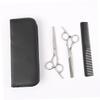 NIYANGLE Professional Hairdressing Scissors Set 6-Piece Barber Scissor Kit Ergonomic Handles Teeth Cut and Straight Cutting Tools for Hair Styling Suitable for Salon and Home Use view 2
