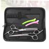 NIYANGLE Professional Hairdressing Scissors Set 6-Piece Barber Scissor Kit Ergonomic Handles Teeth Cut and Straight Cutting Tools for Hair Styling Suitable for Salon and Home Use view 4