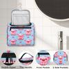 Adornori Kawaii Pig Travel Toiletry Bag for Men and Women, Large Hanging Makeup Bag Organizer Toiletries Bag for Travel, Cartoon Pig Cosmetic Bag with Handle view 3