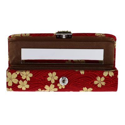 CTIRCHIU Portable Lipstick Case for Women Retro Lipstick Holder Protective Cover Slim Lip Gloss Storage Box for Handbag Travel Makeup Organizer