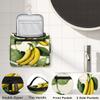 Adornori Banana Pattern Travel Toiletry Bag for Men and Women, Large Hanging Makeup Bag Organizer Toiletries Bag for Travel, Tropical Fruit Cosmetic Bag with Handle view 3