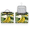 Adornori Banana Pattern Travel Toiletry Bag for Men and Women, Large Hanging Makeup Bag Organizer Toiletries Bag for Travel, Tropical Fruit Cosmetic Bag with Handle view 4