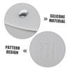 HOOTNEE Portable Silicone Makeup Bag Brush Holder Grey Travel Cosmetic Organizer for Makeup Tools Waterproof Detachable Design for Women Go view 3