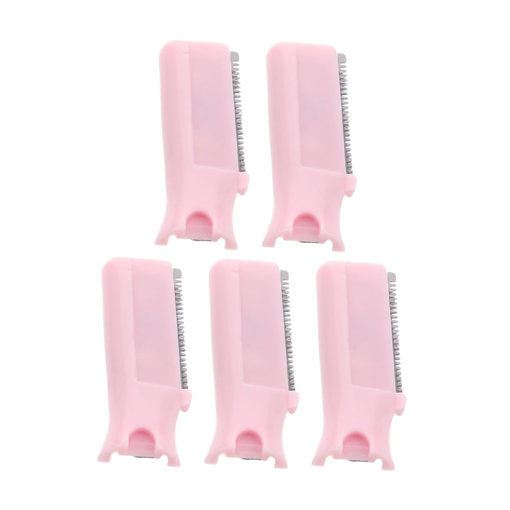 SMASOLO 5pcs Eyebrow Trimmer Replacement Heads Durable Blades for Precise Hair Removal Compatible with Various Grooming Tools for Daily Use and Travel
