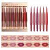Double Head Matte Lipstick Lip Liner Set, Matte Lip Liner and Lipstick Combo Set for Women - Waterproof Makeup Stain Kit for Dating Travel Outdoor Shopping Trip Vacation view 1