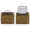 Adornori Leopard Print Travel Toiletry Bag for Men and Women, Large Hanging Makeup Bag Organizer Toiletries Bag for Travel, Safari Cheetah Print Cosmetic Bag with Handle view 4