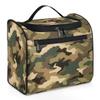 Adornori Camo Travel Toiletry Bag for Men and Women, Large Hanging Makeup Bag Organizer Toiletries Bag for Travel, Brown Camouflage Cosmetic Bag with Handle view 1