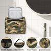 Adornori Camo Travel Toiletry Bag for Men and Women, Large Hanging Makeup Bag Organizer Toiletries Bag for Travel, Brown Camouflage Cosmetic Bag with Handle view 3