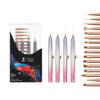 20PCS Nail Art Brushes Set, YIHUALE Push Contact Builder Nail Extension Gel Brush, Gel Polish Art Design Pen Painting Tools, Nail Art Liner Brush and Dotting Pen for Salon, DIY (Pink+purple, 4+16PCS) view 1