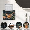 Adornori Tropical Jungle Tiger Travel Toiletry Bag for Men and Women, Large Hanging Makeup Bag Organizer Toiletries Bag for Travel, Tropic Forest Safari Cosmetic Bag with Handle view 3