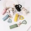4PCS Lip Oil Keychain - Mirror & Oil 2-in-1, Lipstick Holder Keychain with Mirror, Portable Lip Balm Holder for Travel Gift (Style 1) view 2