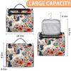 Adornori Flower Travel Toiletry Bag for Men and Women, Large Hanging Makeup Bag Organizer Toiletries Bag for Travel, Unicorn Cosmetic Bag with Handle view 2