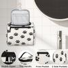 Adornori Dog Paws Travel Toiletry Bag for Men and Women, Large Hanging Makeup Bag Organizer Toiletries Bag for Travel, Cute Footprints Cosmetic Bag with Handle view 3