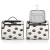 Adornori Dog Paws Travel Toiletry Bag for Men and Women, Large Hanging Makeup Bag Organizer Toiletries Bag for Travel, Cute Footprints Cosmetic Bag with Handle view 4
