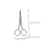 ERINGOGO 4pcs Tip Stainless Steel Eyebrow Scissors for Precise Grooming Safe Trimming for Facial Hair Comfortable Grip for Eyelash Extensions and Personal Care view 2