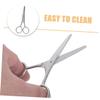 ERINGOGO 4pcs Tip Stainless Steel Eyebrow Scissors for Precise Grooming Safe Trimming for Facial Hair Comfortable Grip for Eyelash Extensions and Personal Care view 3