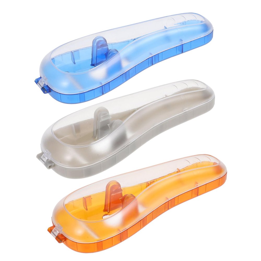 SHERCHPRY 3Pcs Travel Shaver Carrying Case Portable Razor Storage Box Cover for Men Waterproof Organizer for Shaving Essentials