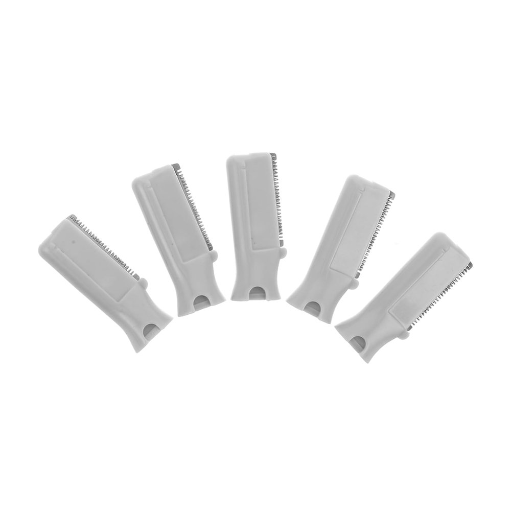 SMASOLO 5pcs Eyebrow Replacement Blades for Face Shaver Removal Accessories for Women Portable and Convenient Refills for Eyebrow Trimming and Grooming