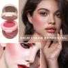 2 Colors Blush Palette,Matte Contour Makeup Blush for Cheeks,Waterproofing Highly Pigmented Face Cheek Blusher with Make Up Brush A14 view 2
