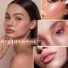 2 Colors Blush Palette,Matte Contour Makeup Blush for Cheeks,Waterproofing Highly Pigmented Face Cheek Blusher with Make Up Brush A14 view 4