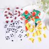12 PCS Football Cheer Bows, Sparkly Rugby Hair Bows with Elastic Hair Ties Accessories for Teens Girls Women Cheerleading Softball Competition Sports (White Football) view 3