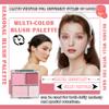 3Pcs 4 Colors Blush Palette for Cheeks with Make Up Brush,Face Matte Contour Blush Makeup Palette,Buildable Shimmer Facial Cheek Blusher Shades,Blendable Cosmetic Makeup Blush view 2