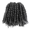 KAVSORAPI Passion Twist Hair,6 Inch Passion Twist Braiding Hair,Short Pre Looped Crochet Twist Jumbo Pre-twisted Two Strand Braids 8 Packs (Salt and Pepper) view 1